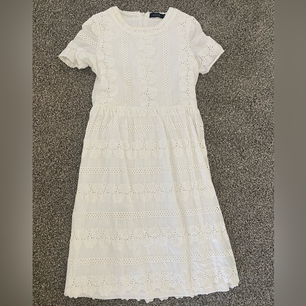 White Eyelet Dress